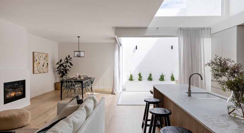 Luxury Duplex Features Escea Gas Fireplaces
