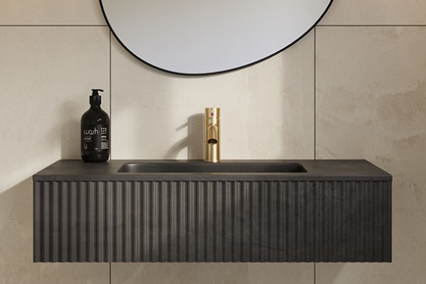 Create a Visual Statement with Bare Concrete Basins