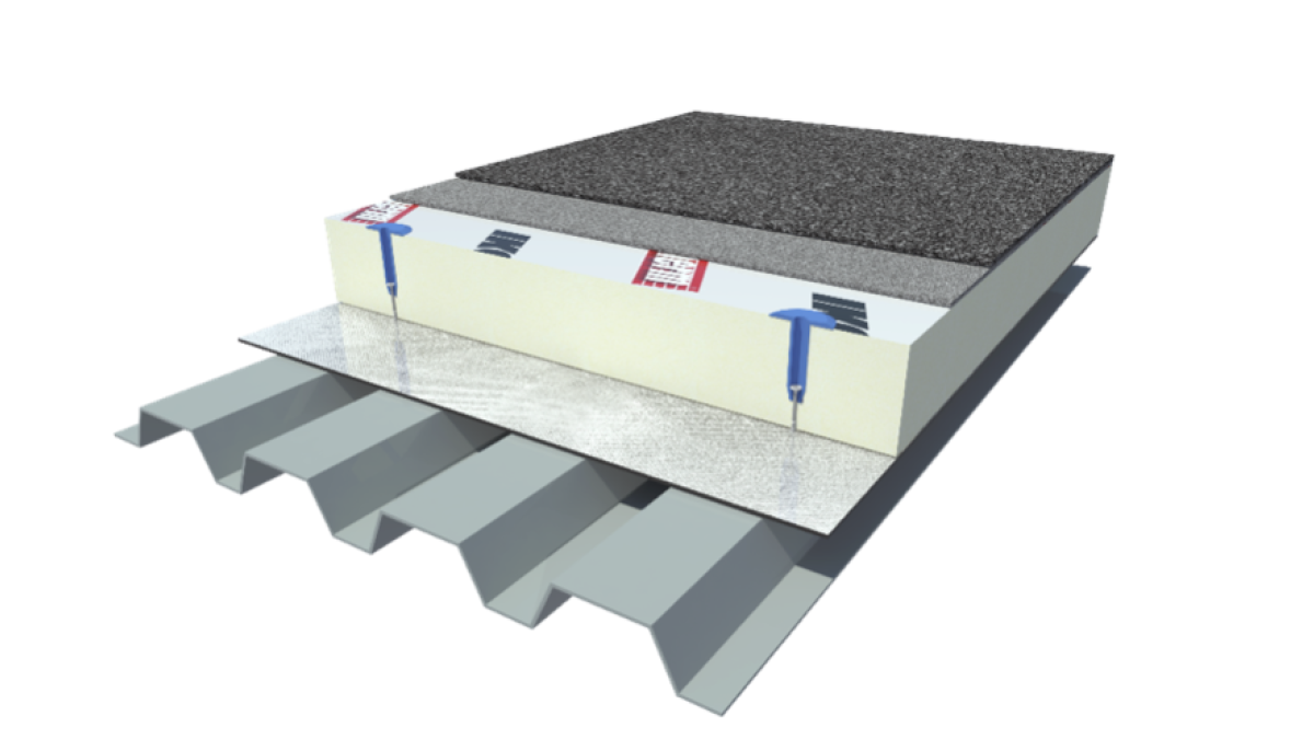 Nuratherm Warm Roof with Nuraply 3PM - typical build-up.