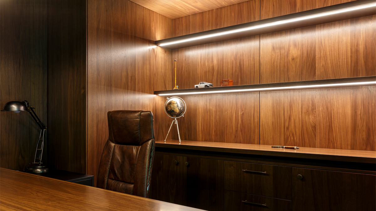 Prime Toitu Veneer - American Walnut. Craig Hooper Design, Cooper Webley Joinery. 