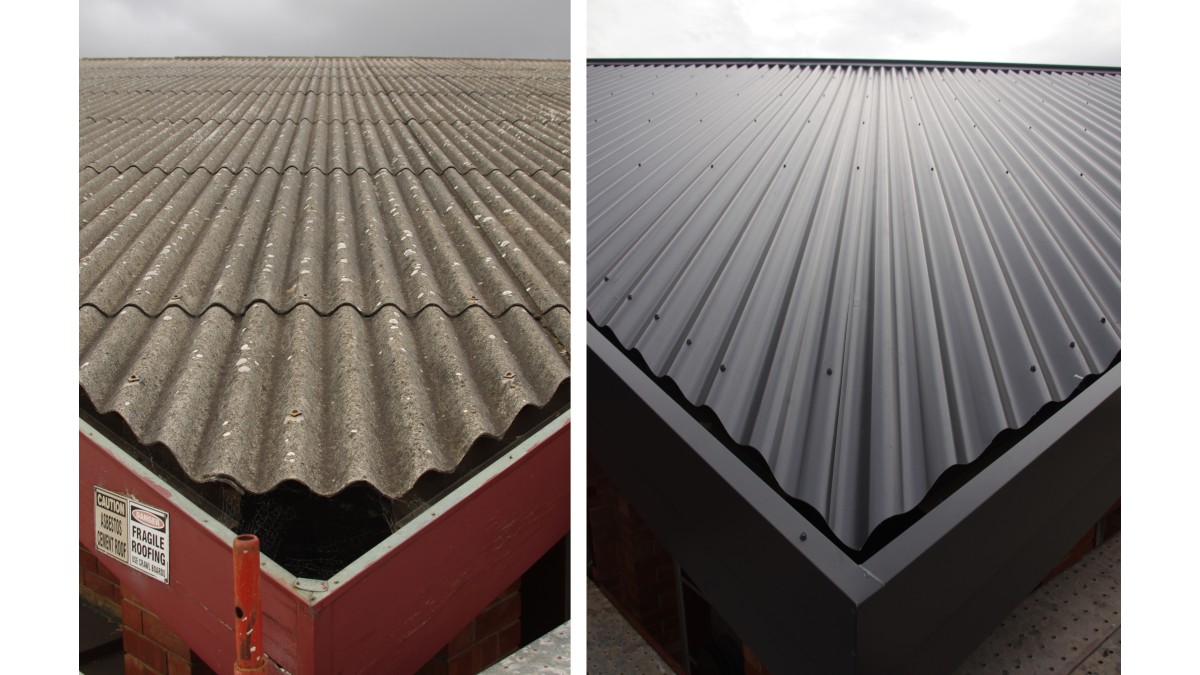 Before and after featuring True Oak Deep.