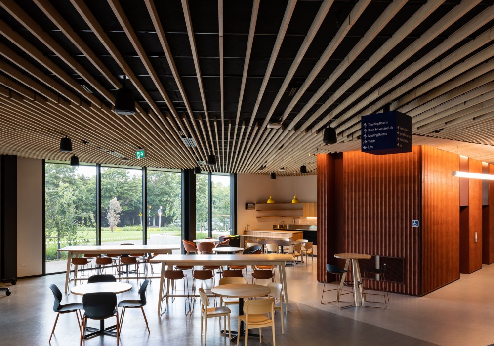 Austratus Timber Ceiling Adds Flair to New Innovation Complex