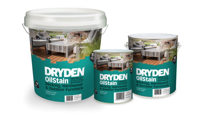Introducing Dryden OilStain for Decking, Hardwood and Outdoor Furniture