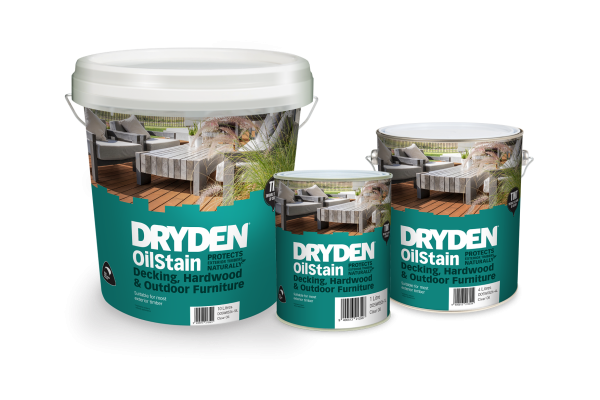 Introducing Dryden OilStain for Decking, Hardwood and Outdoor Furniture