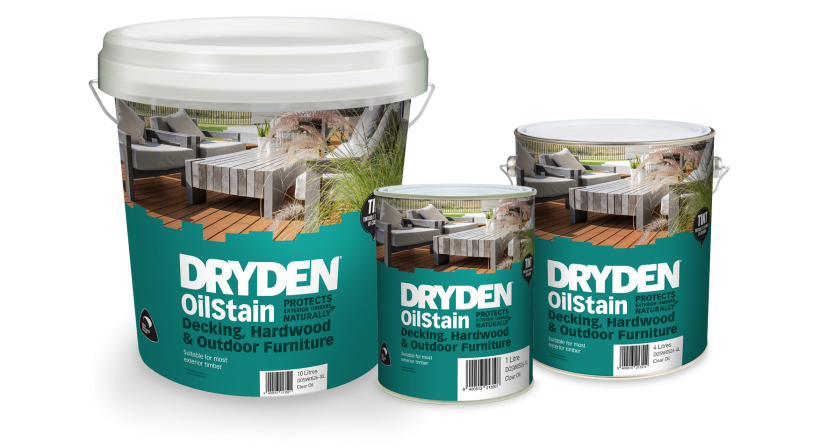 Introducing Dryden OilStain for Decking, Hardwood and Outdoor Furniture