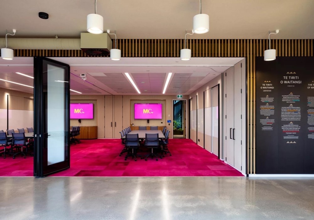 Meredith Connell Workplace Features Vibrant Shaw Contract Dye Lab Carpet Tiles