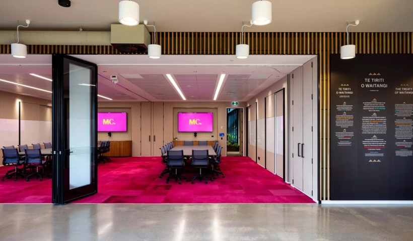 Meredith Connell Workplace Features Vibrant Shaw Contract Dye Lab Carpet Tiles