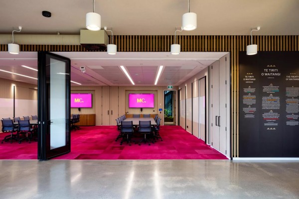 Meredith Connell Workplace Features Vibrant Shaw Contract Dye Lab Carpet Tiles