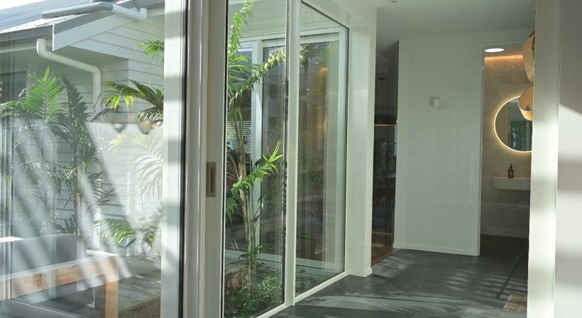 Soft-close Cavity Slider Connects New and Old in Kohimarama Home