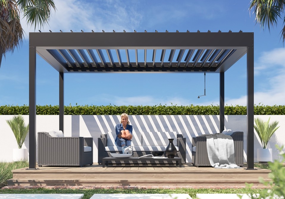 New Freestanding Louvretec Suburban Express Opening Roof