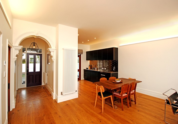 Heating a Character Home with Minimum Wall Space