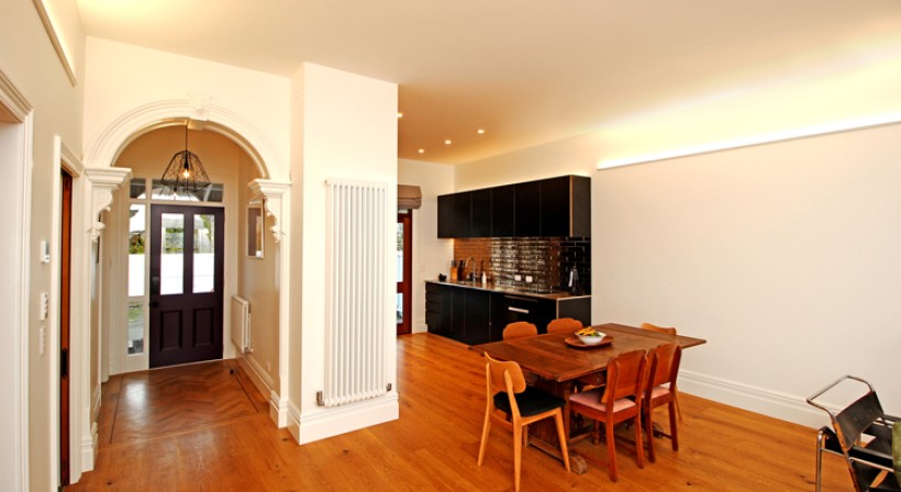 Heating a Character Home with Minimum Wall Space