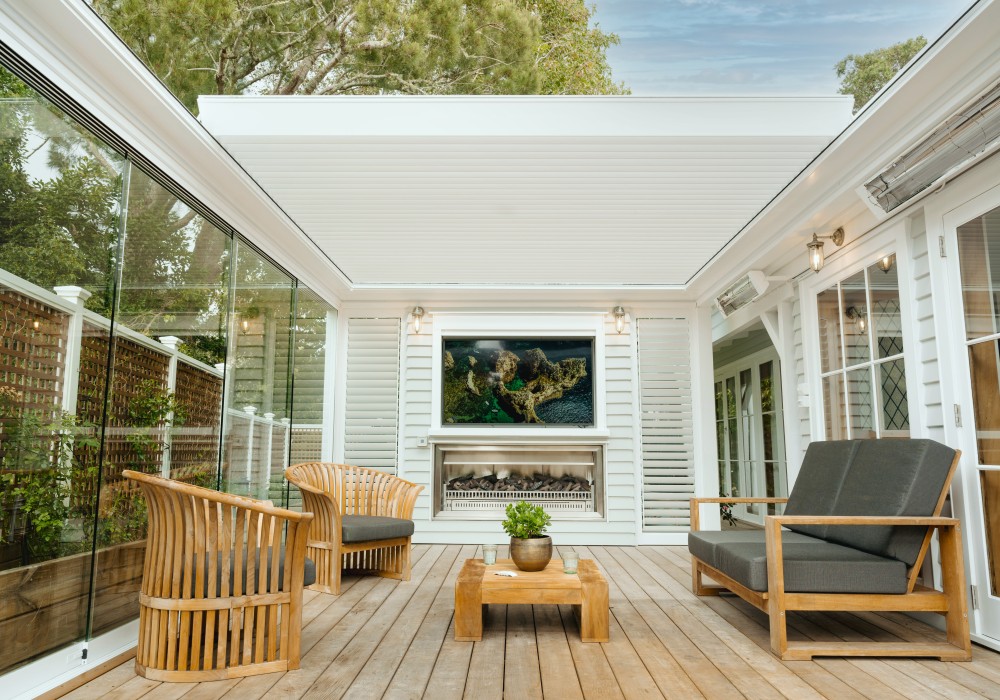New SunFold Retractable Opening Louvre Roof