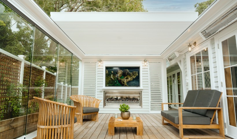 New SunFold Retractable Opening Louvre Roof