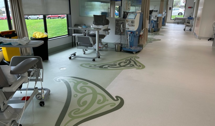 Belgotex Biosourced Floor Covering for The Renal Unit at Taranaki Base Hospital