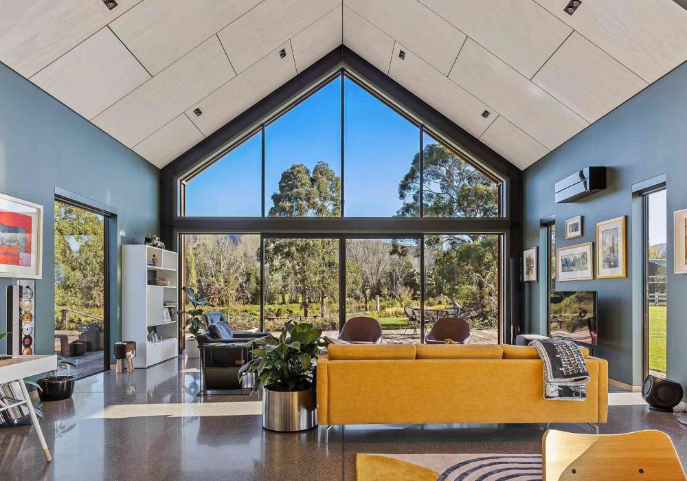PlyPlay Lines a Soaring, Double-Height Interior