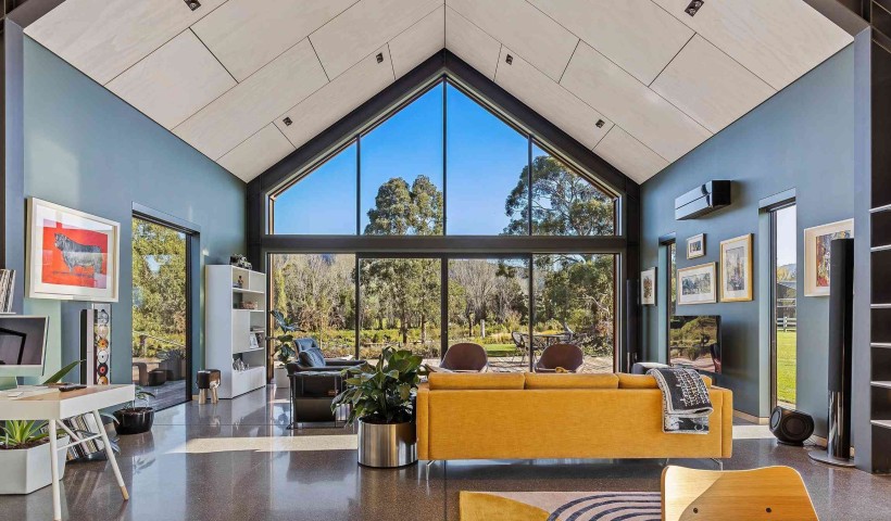 PlyPlay Lines a Soaring, Double-Height Interior