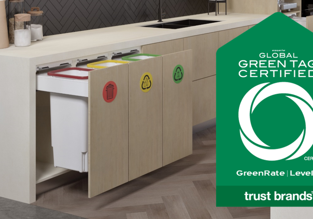 Hideaway Bins are Now Global GreenTag Certified