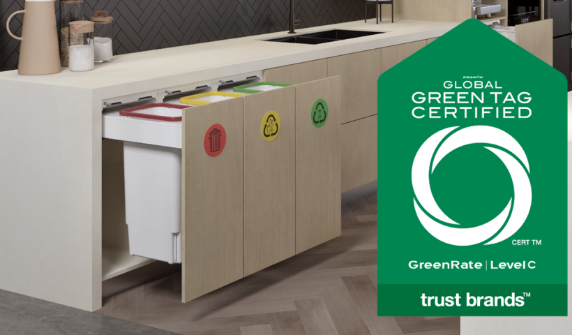 Hideaway Bins are Now Global GreenTag Certified