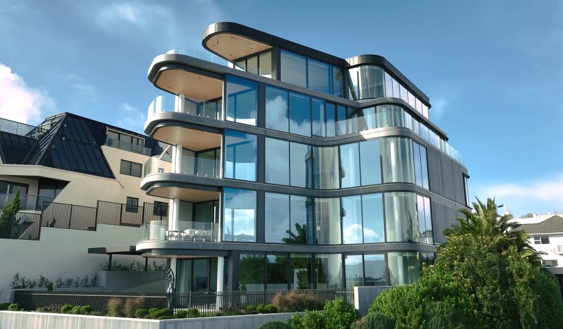 Curved Glass Brings the Wow Factor to Sonata Apartments