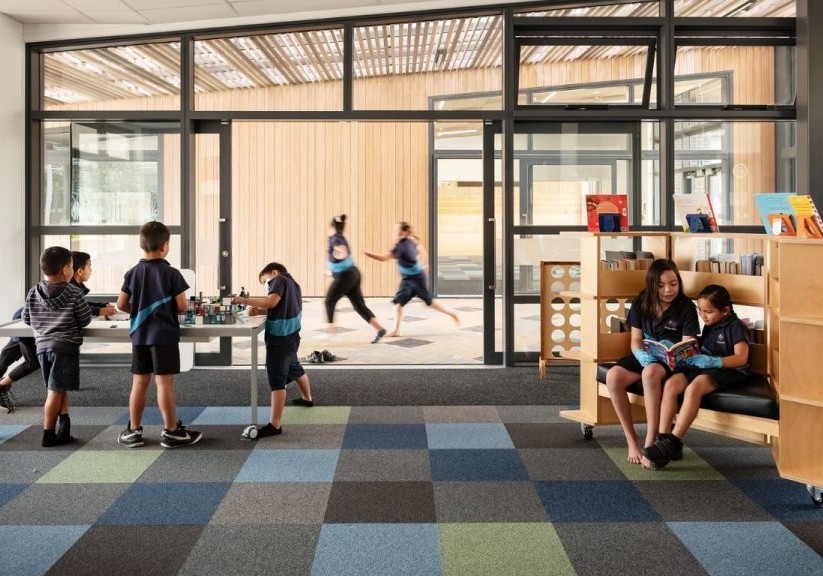 Sustainable and Durable Carpet Tiles for Mangapikopiko Primary School