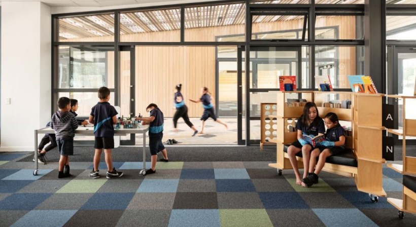 Sustainable and Durable Carpet Tiles for Mangapikopiko Primary School