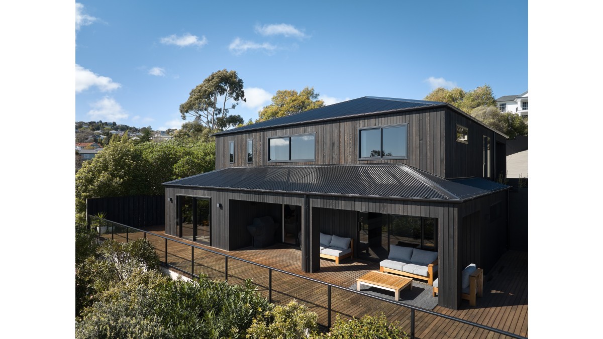 From an 'ugly duckling' to a modern home in Christchurch's Cashmere hills.