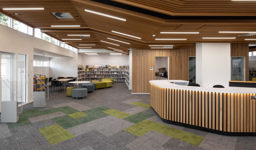 Thoughtful Carpet Tile Choice Creates a Welcoming Feeling for Mt Roskill Grammar School