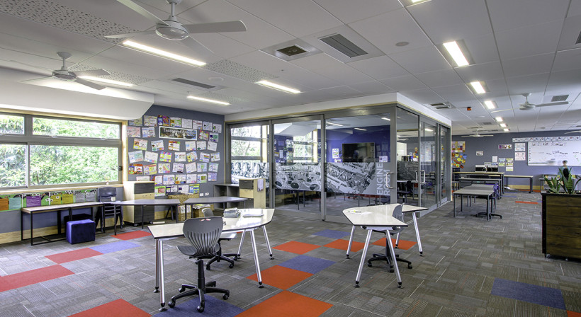 Phonic Absorb Ceiling Tile and Floc Panel for Learning Environments