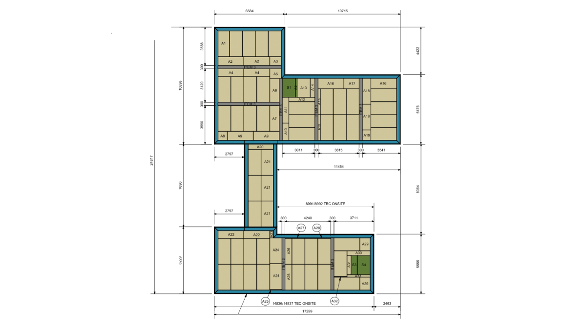 MAXSlab panel plan.