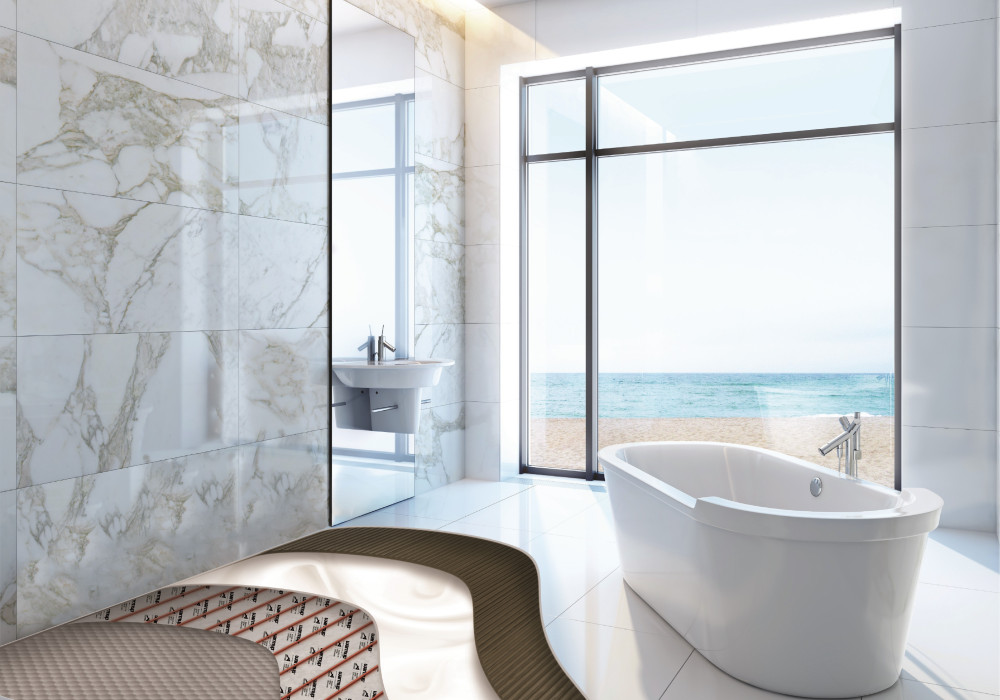 Smart Wetroom Design with Warmup's Waterproofed Shower System