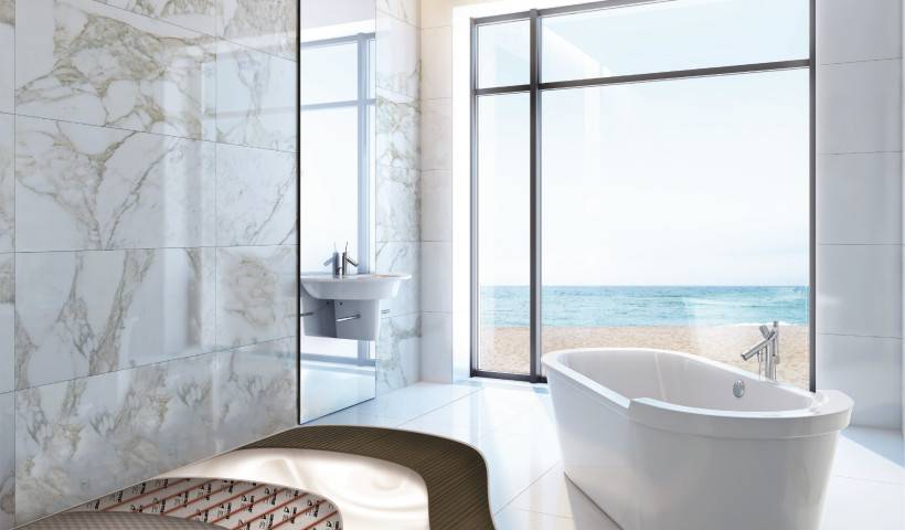Smart Wetroom Design with Warmup's Waterproofed Shower System