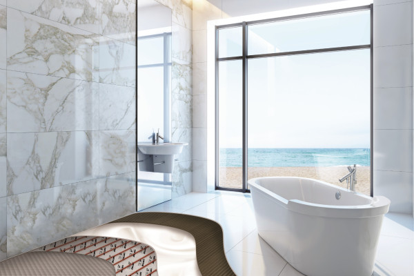 Smart Wetroom Design with Warmup's Waterproofed Shower System