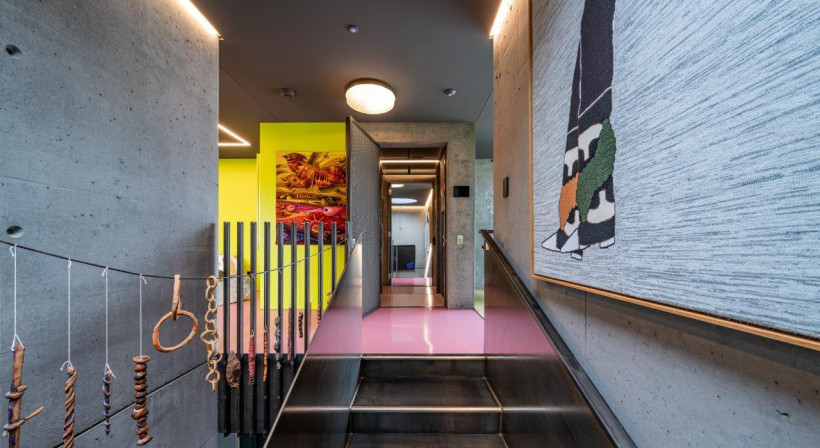 Post-Modern-Industrial Elevator for a Multi-Award Winning Art House