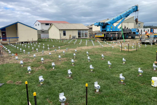 Groundscrew Foundation System Speeds Up Delivery of Relocatable School Buildings