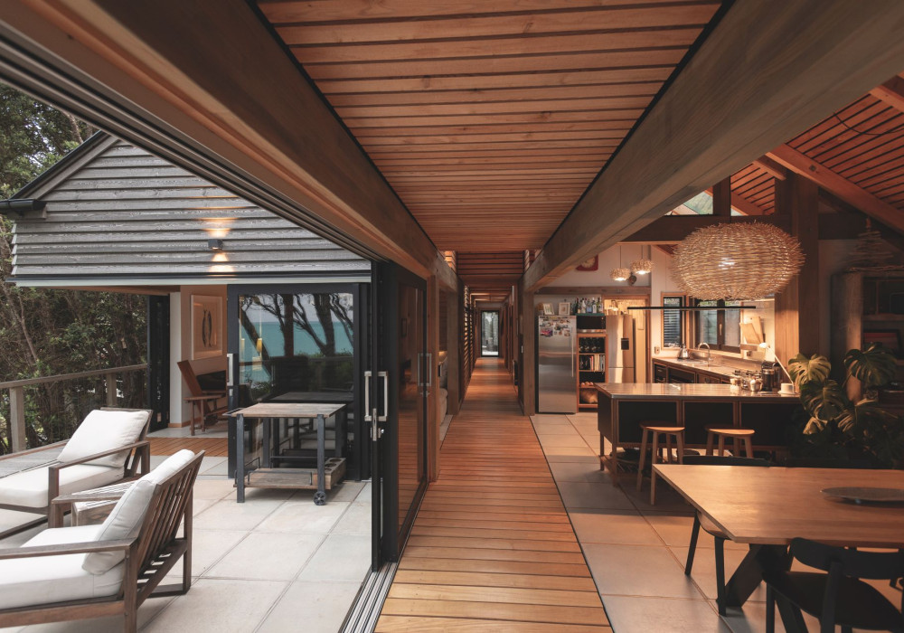 Mahia Retreat: A Statement in Timber with Prolam Beams