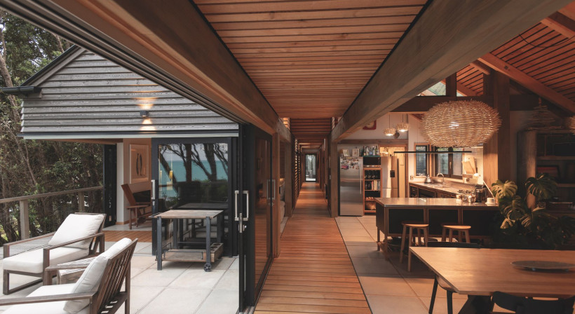 Mahia Retreat: A Statement in Timber with Prolam Beams