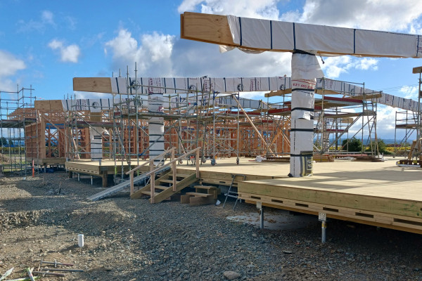Time-Saving Groundscrew Foundations for a Carbon Neutral Commercial Building