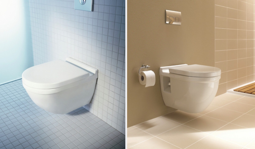 Sleek Wall Mounted Toilets with Rimless Flushing Technology