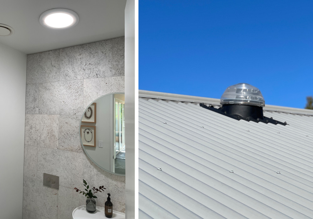 Bringing Natural Light to a Windowless Bathroom with Solatube