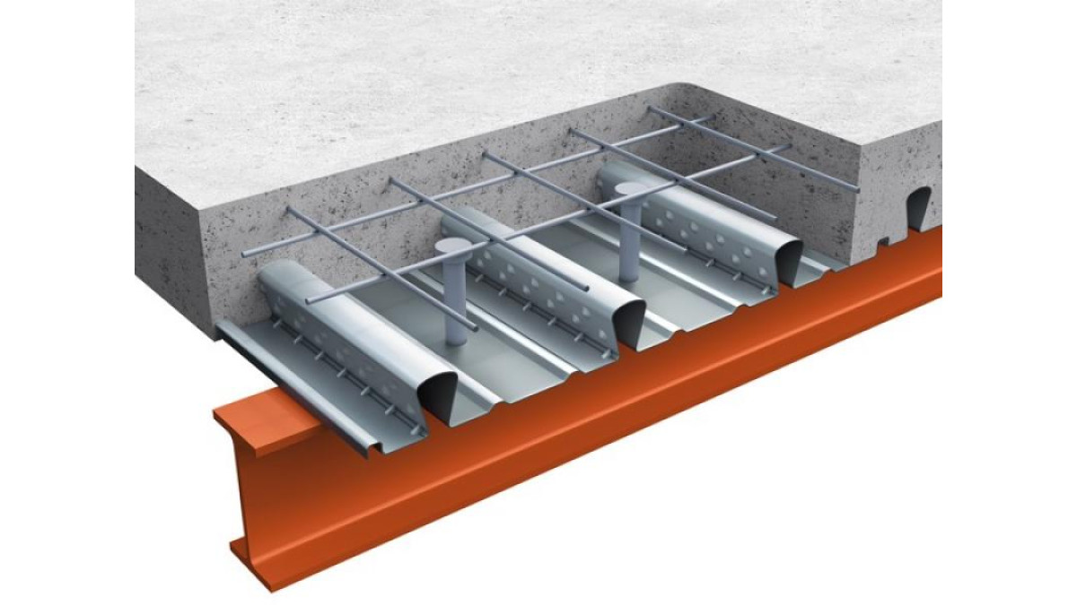 ComFlor SR uses additional concrete mass to achieve excellent acoustic damping in the thinnest possible slab depth. 