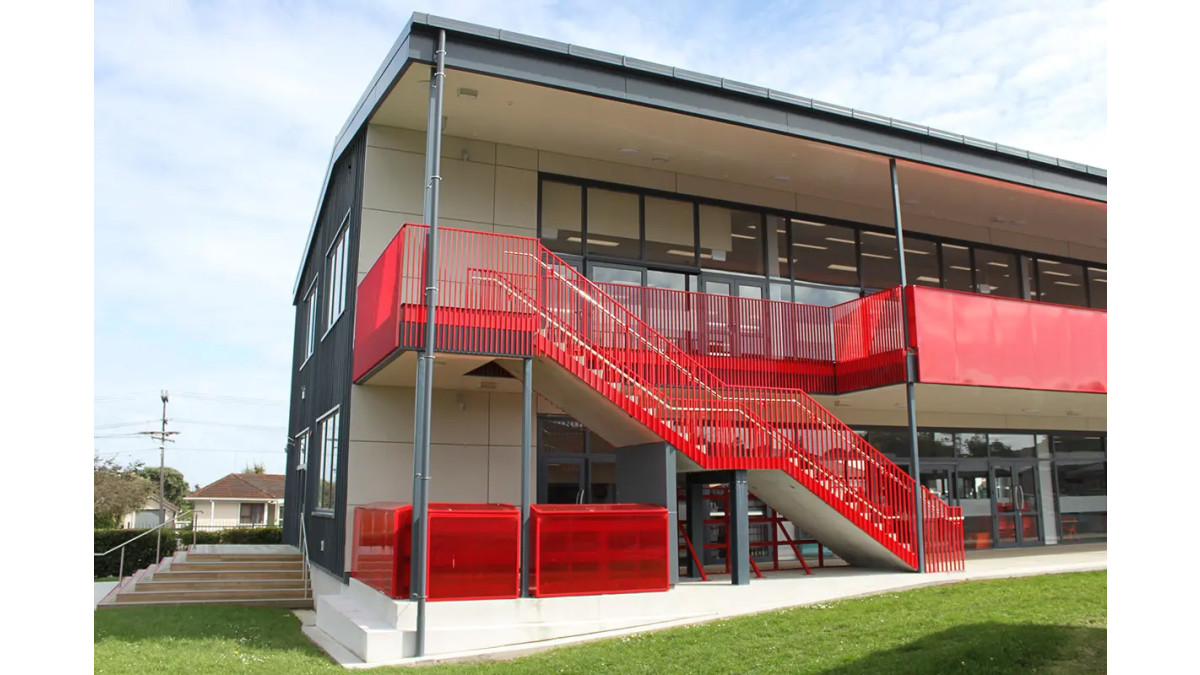Custom Finline balustrade installed at Manurewa East School - GHD