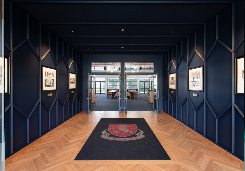 A Bespoke Crested Entrance Mat for St Peter's College 