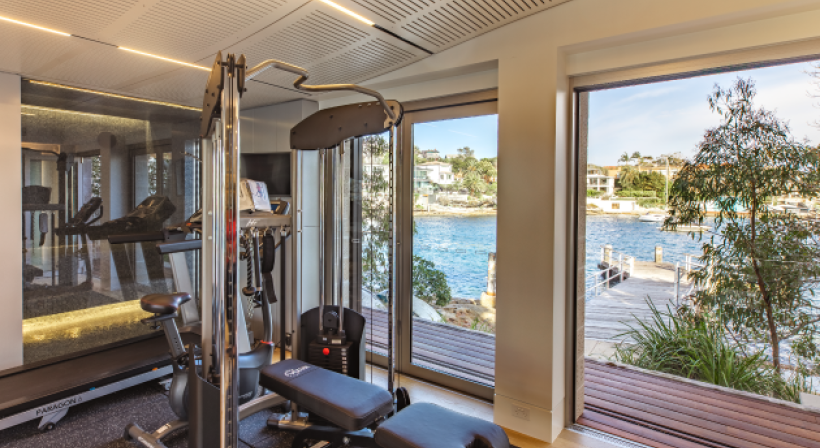 Saniflo Enables Design of Waterfront Gym, Sauna and Bathroom
