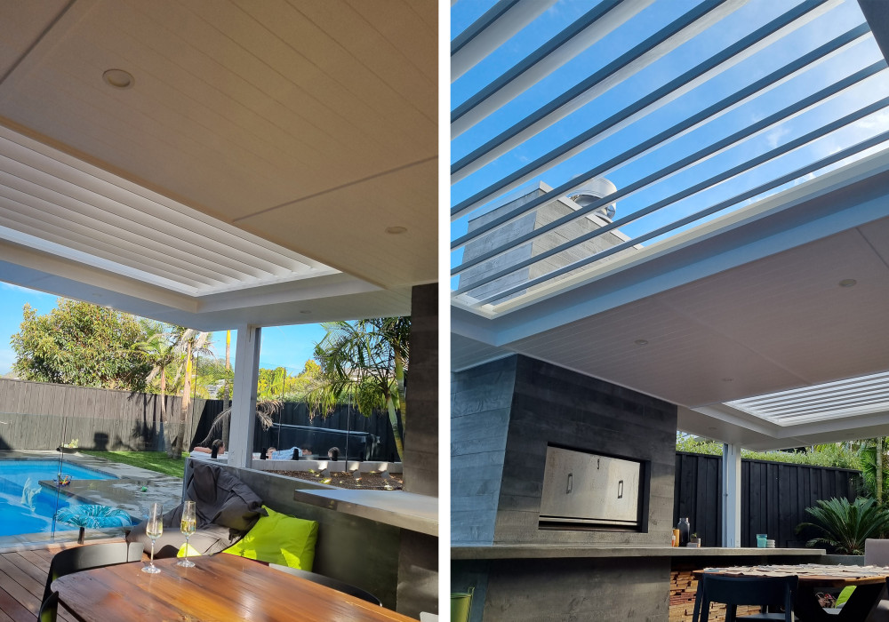 Opening Roof Gives Homeowners Year-Round Outdoor Living on Hibiscus Coast