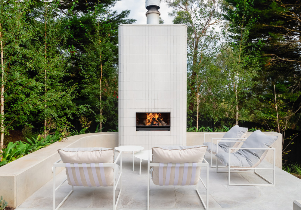 Outdoor Cooking Fireplace Creates a Cosy Gathering Place