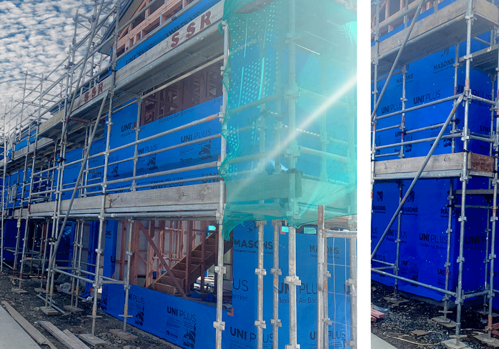 Cutting Construction Times with UNI PLUS Flexible Air Barrier