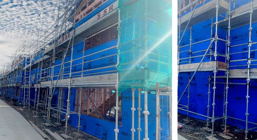Cutting Construction Times with UNI PLUS Flexible Air Barrier