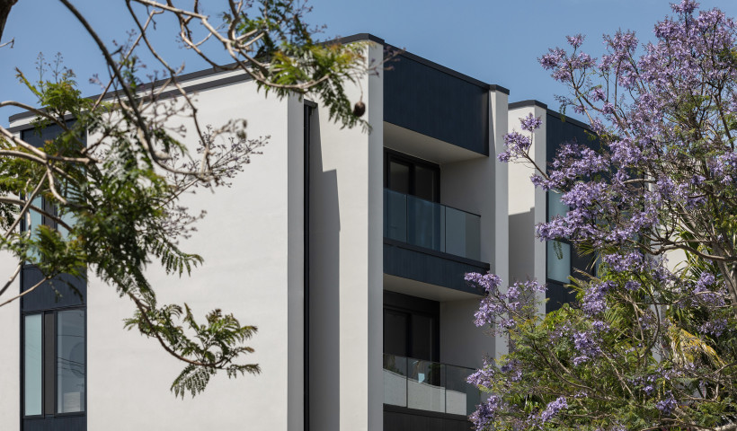 Lightweight Concrete Facade System Brings Greater Efficiency to Medium Density Homes