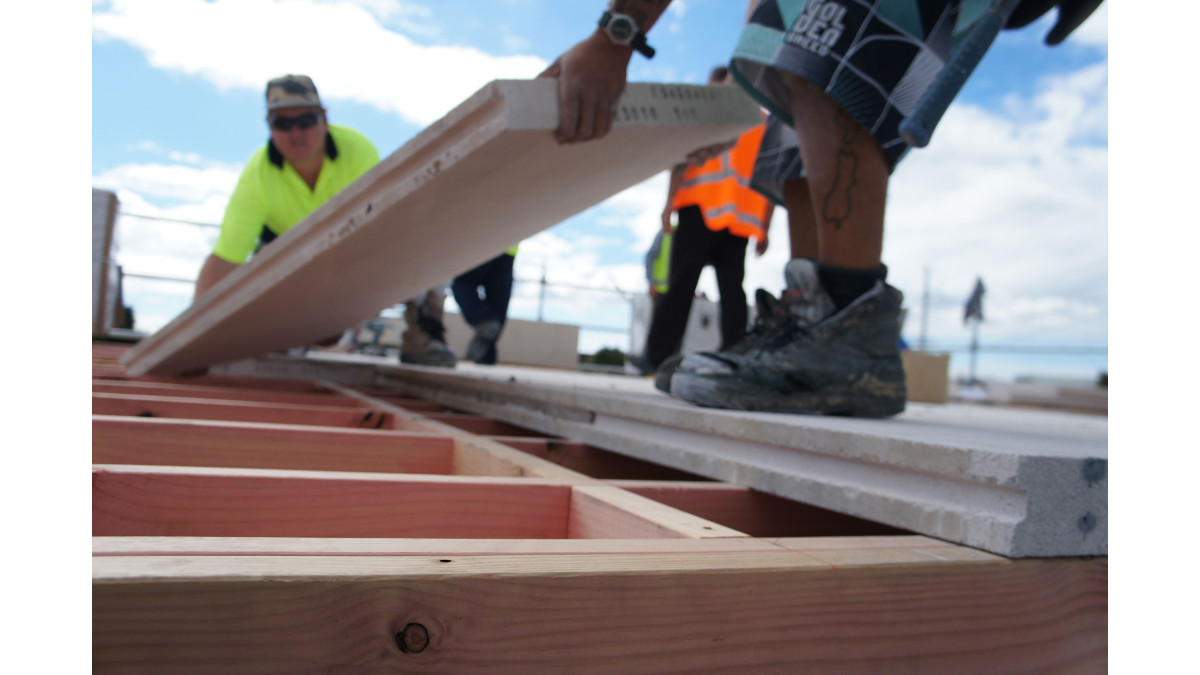 INTEGRA aac lightweight concrete flooring system.